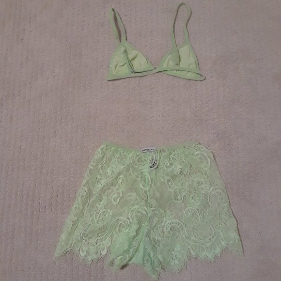 Boutine LA Ocean Blue Minimal Lace Shorts - Picture 2 of 4